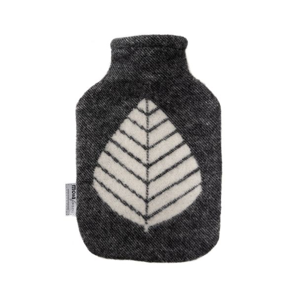 Varmeflaske LØV - sort